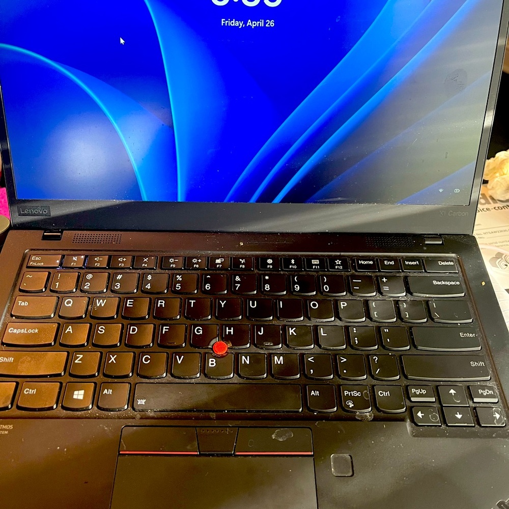 Like new Lenovo ThinkPad X1 Carbon 8th generation laptop.